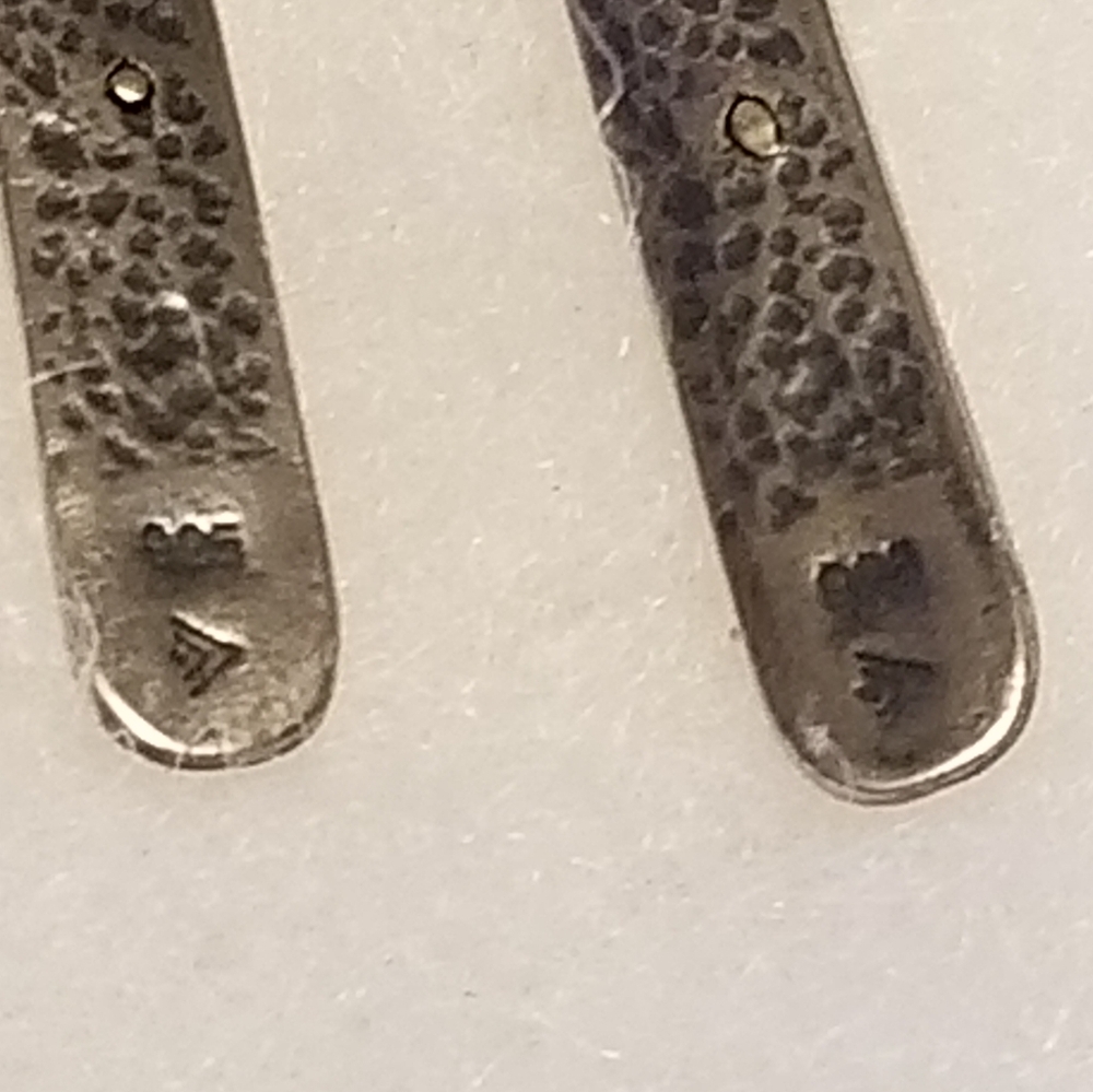 Rare Silpada Sterling Silver & 9k Gold Earrings - Picture 8 of 10